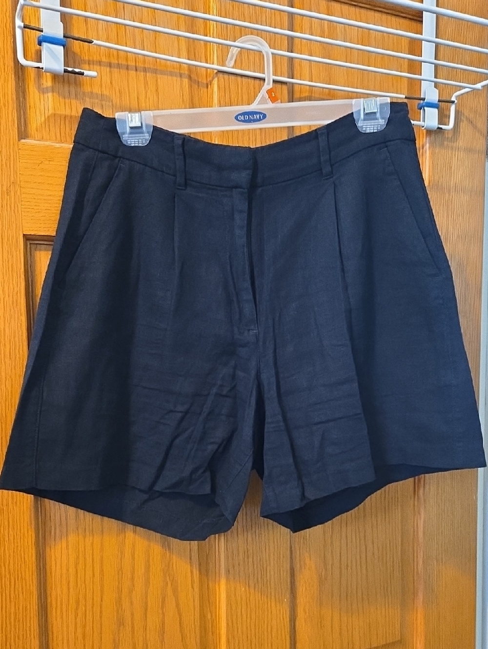 Old Navy High-Waisted Linen Shorts Black Size M